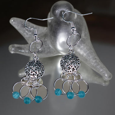 Sand dollar - Coastal Spirit - Earrings