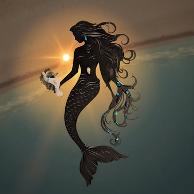 Mermaid - Seahorse - Metal art