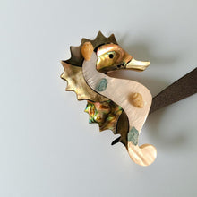 Load image into Gallery viewer, Mermaid - Seahorse - Metal art