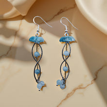 Load image into Gallery viewer, Jellyfish - Earrings - Aquamarine