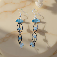 Load image into Gallery viewer, Jellyfish - Earrings - Aquamarine