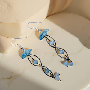 Jellyfish - Earrings - Aquamarine
