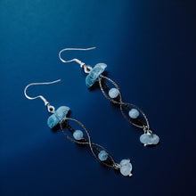 Load image into Gallery viewer, Jellyfish - Earrings - Aquamarine