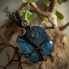 Load image into Gallery viewer, Copper wrapped, Tree of life, Apatite, Pendant