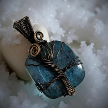 Load image into Gallery viewer, Copper wrapped, Tree of life, Apatite, Pendant