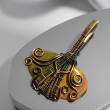 Load image into Gallery viewer, Copper wrapped, Unakite, Pendant