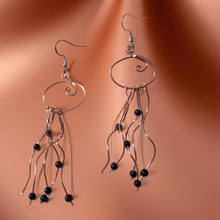 Load image into Gallery viewer, Jellyfish - Earrings - Blue Goldstone