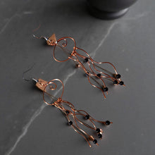 Load image into Gallery viewer, Jellyfish - Earrings - Blue Goldstone