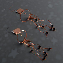 Load image into Gallery viewer, Jellyfish - Earrings - Blue Goldstone