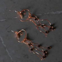 Load image into Gallery viewer, Jellyfish - Earrings - Blue Goldstone