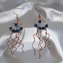 Load image into Gallery viewer, Jellyfish - Earrings - Blue Apatite