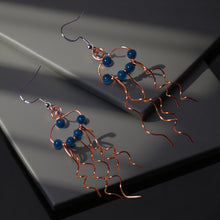 Load image into Gallery viewer, Jellyfish - Earrings - Blue Apatite
