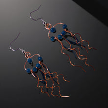 Load image into Gallery viewer, Jellyfish - Earrings - Blue Apatite