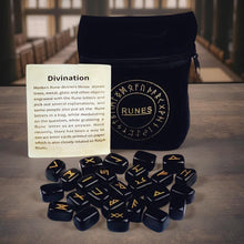 Load image into Gallery viewer, Black Obsidian - Rune stones