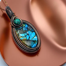 Load image into Gallery viewer, Turquoise Oyster Copper, Necklace