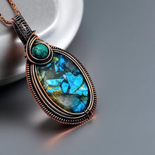 Load image into Gallery viewer, Turquoise Oyster Copper, Necklace