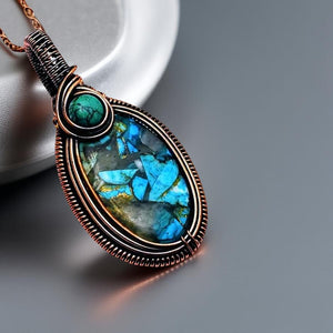 Turquoise Oyster Copper, Necklace