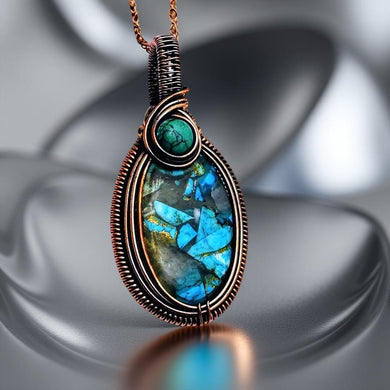 Turquoise Oyster Copper, Necklace