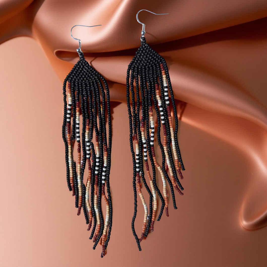 Sleek Beaded - Earrings