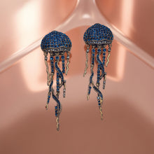 Load image into Gallery viewer, Jellyfish - Rhinestone - Earrings