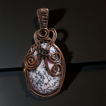 Load image into Gallery viewer, Copper wrapped, Dendrite Opal, Pendant