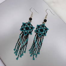 Load image into Gallery viewer, Beaded - Earrings - Black obsidian