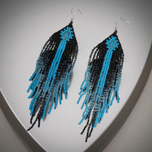 Load image into Gallery viewer, Echoes of Turquoise - Beaded Earrings