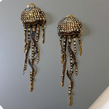 Load image into Gallery viewer, Jellyfish - Rhinestone - Earrings