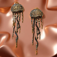 Load image into Gallery viewer, Jellyfish - Rhinestone - Earrings