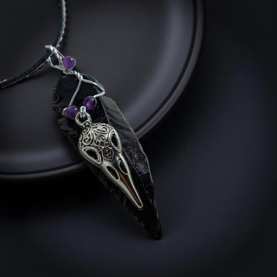 Arrowhead - Raven - Amethyst