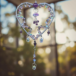 Heart of Serenity - baby Jellyfish - Sun Catcher