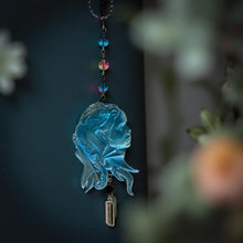 Load image into Gallery viewer, Rear view mirror hanger - Dragon warrior woman