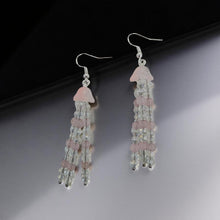 Load image into Gallery viewer, Jellyfish - Earrings - Rose Quartz