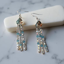 Load image into Gallery viewer, Jellyfish - Earrings - Blue cats eye
