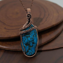 Load image into Gallery viewer, Copper Wrapped, Turquoise, Necklace