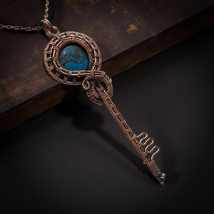 Copper- Turquoise - Necklace