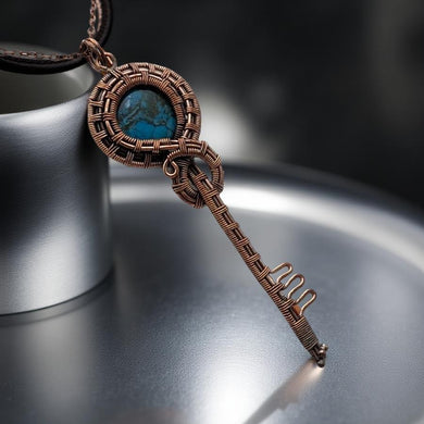 Copper- Turquoise - Necklace