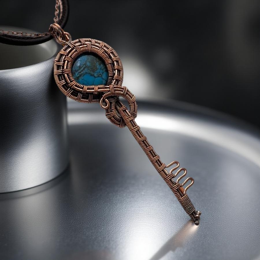 Copper- Turquoise - Necklace