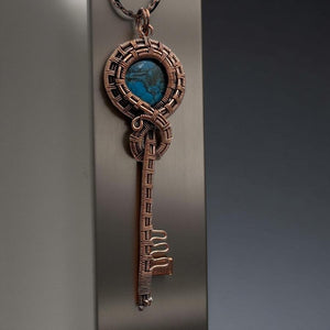 Copper- Turquoise - Necklace