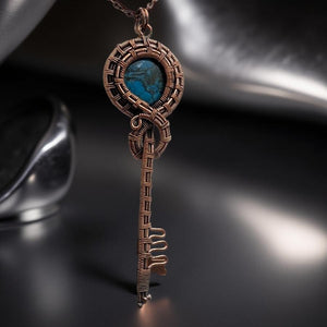 Copper- Turquoise - Necklace
