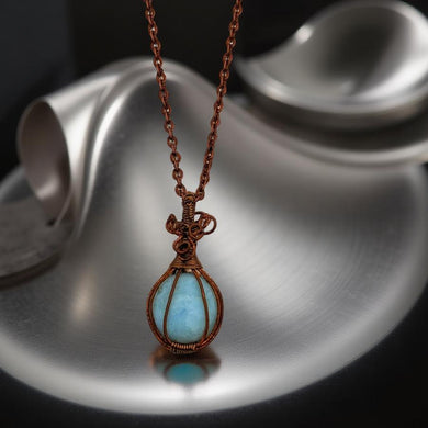 Copper wrapped, Larimer, Necklace