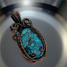 Load image into Gallery viewer, Copper Wrapped - Turquoise - Pendant