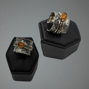 Spinner Ring - Amber