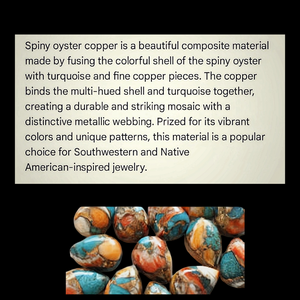 Copper wrapped - Spiny Oyster - Necklace