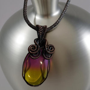 Copper wrapped, Ametrine, Necklace