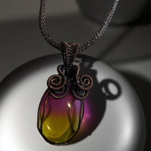 Load image into Gallery viewer, Copper wrapped, Ametrine, Necklace