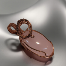 Load image into Gallery viewer, Rose Quartz, Copper wrapped, Pendant