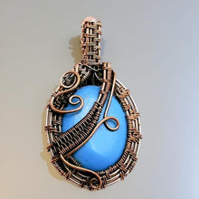 Load image into Gallery viewer, Copper Wrapped - Pendant - Sleeping beauty Turquoise