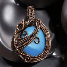 Load image into Gallery viewer, Copper wrapped - Pendant - sleeping beauty Turquoise