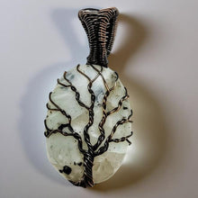 Load image into Gallery viewer, Tree of life, Copper wrapped, Moonstone, Pendant